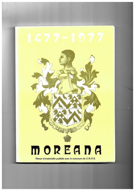 Moreana. Revue Trimestrielle Publie Avec Le Concours Du C. N. R. S. Mars 1977 Volume XIII No. 53