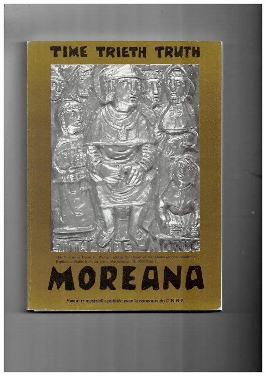 Moreana. Revue Trimestrielle Publie Avec Le Concours Du C. N. R. S. December 1978 Volume XV No. 59-60