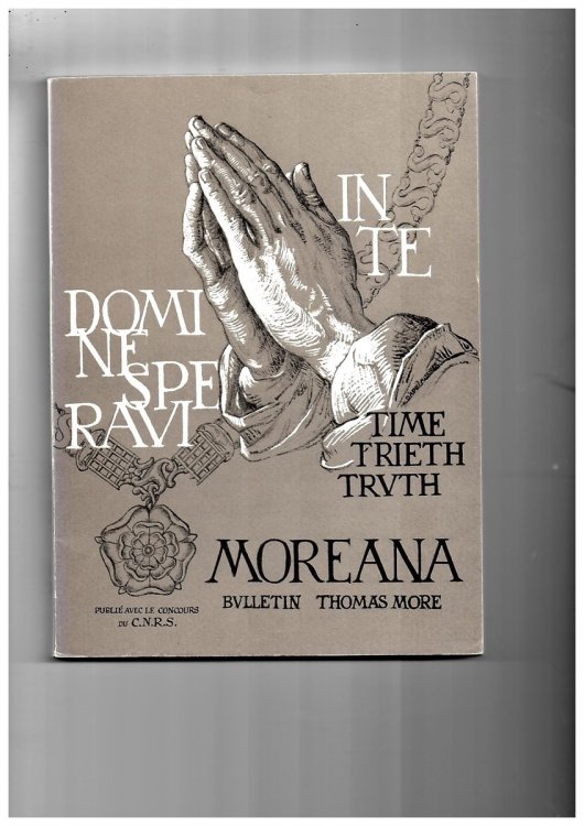 Moreana. Revue Trimestrielle Publie Avec Le Concours Du C. N. R. S. Juin 1980 Volume XVII No. 65-66