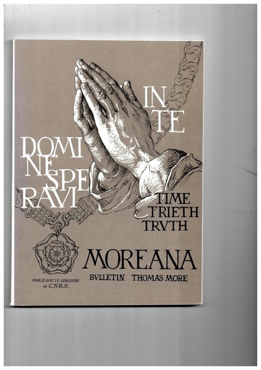 Moreana. Revue Trimestrielle Publie Avec Le Concours Du C. N. R. S. Junio 1981 Volumen XVIII No. 70