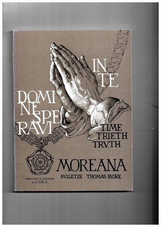 Moreana. Bulletin Thomas More. Revue Trimestrielle Publie Avec Le Concours Du C. N. R. S. Dec. 1984 Vol. XXI No. 83-84