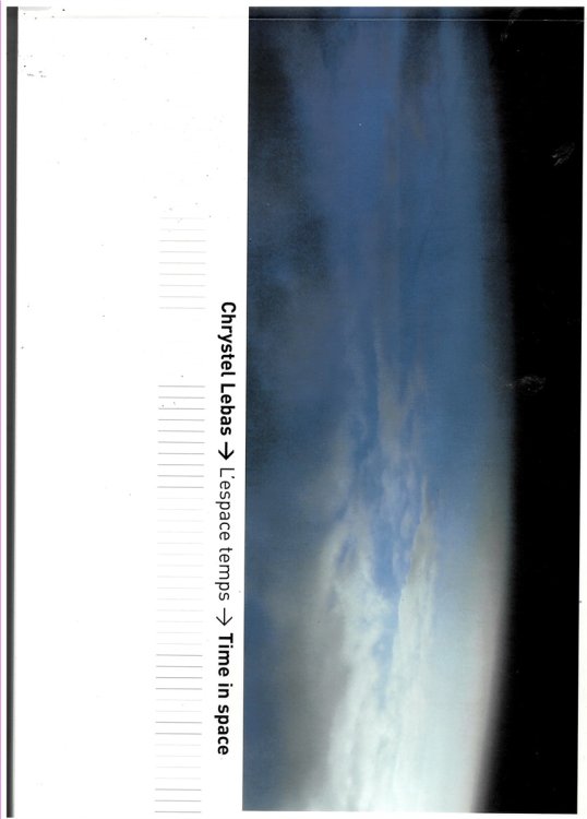 L'Espace Temps - Time in Space