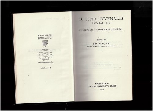 Fourteen Satires of Juvenal