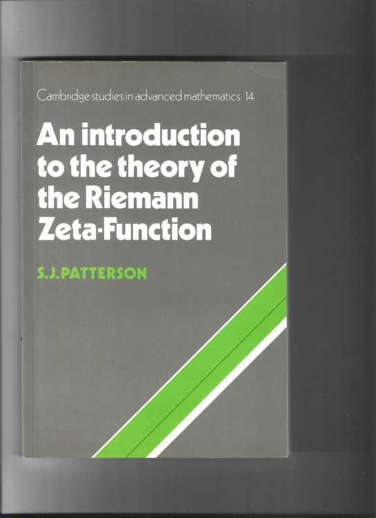 An Introduction to the Theory of the Riemann Zeta-Function (Cambridge Studies in Advanced Mathematics Number 14)