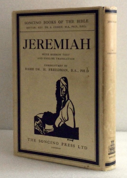 Jeremiah. Hebrew Text & English Translation with an Introduction and Commentary [Hardcover] Rabbi Dr. H. Freedman