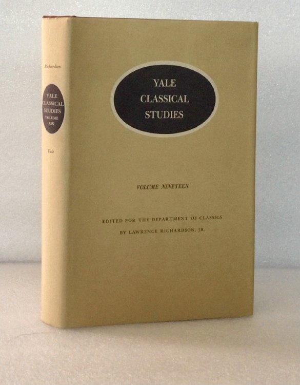 Yale Classical Studies, Volume Nineteen
