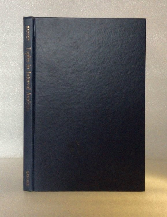 Topics in Interval Analysis