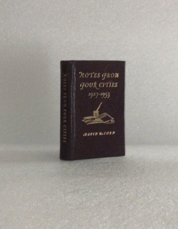 Notes from Four Cities 1927-1953 [Hardcover] McCord, David