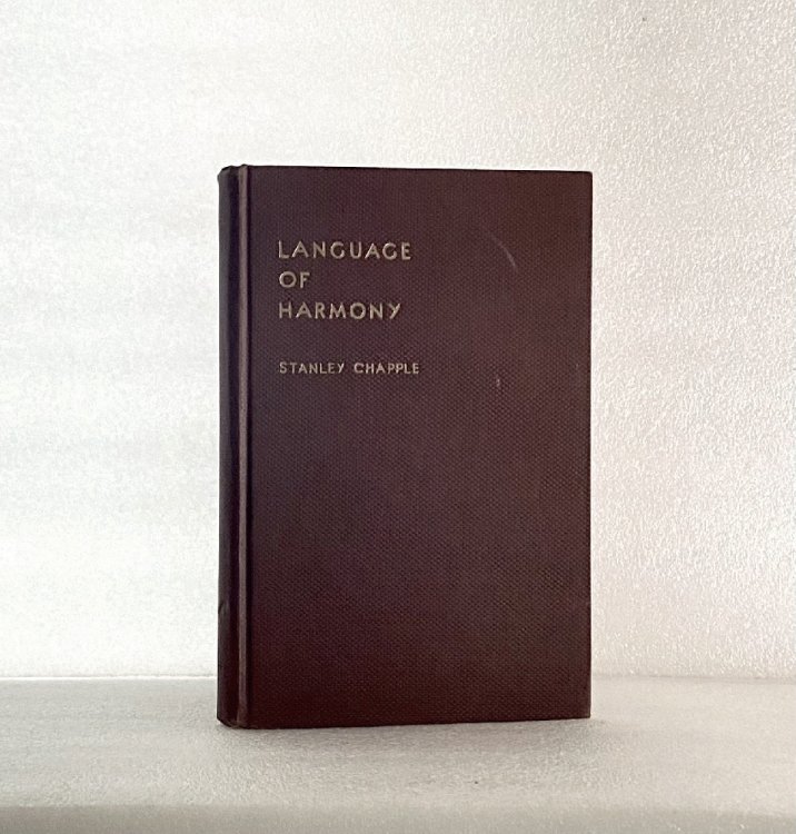 Language Of Harmony [Hardcover] Chapple, Stanley