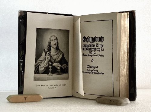 Gesangbuch fur die evangelische kirche in Wuerttemberg 1912 kleine ausgabe mit noten