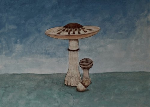 Shrooms 2-original artwork