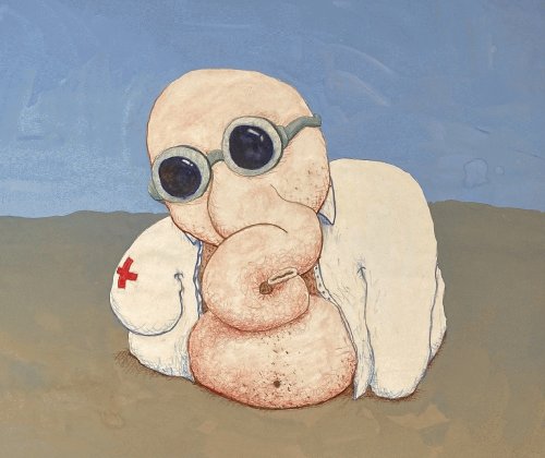 Dr. Elephant Emerging from the Plane of Immanence-original artwork