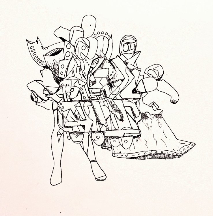 Ascending a Mountain Undressed-original artwork
