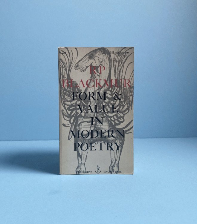 Form & Value in Modern Poetry