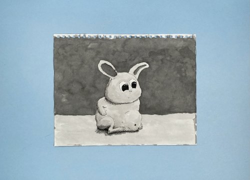 The Bunny Rub-original artwork