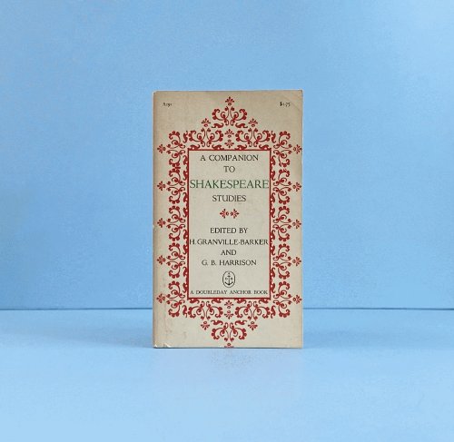 A Companion to Shakespeare Studies