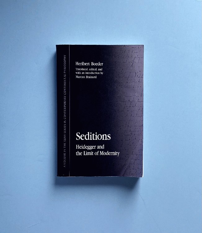 Seditions: Heidegger and the Limit of Modernity (S U N Y Series in Contemporary Continental Philosophy)