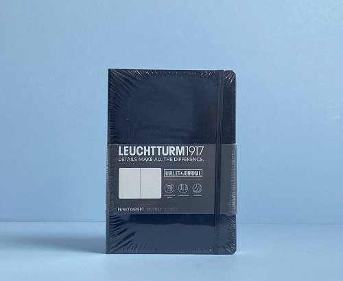 LEUCHTTURM1917 - Official Bullet Journal - Medium A5 - Hardcover Dotted Notebook (Black) - 240 Numbered Pages