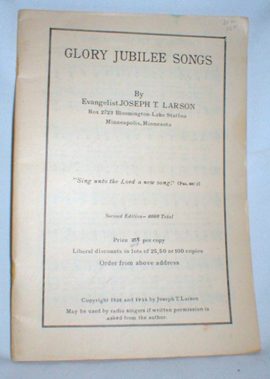 Glory Jubilee Songs