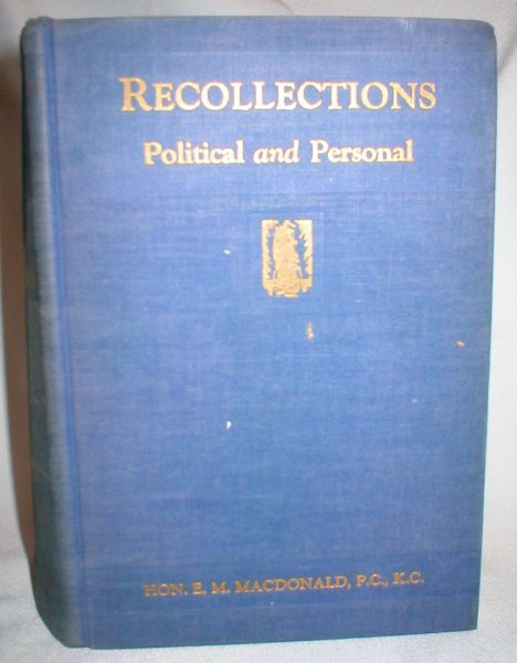 Recollections; Political and Personal