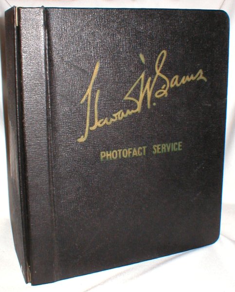 Howard W. Sams Photofact Service Book (1950) Sets 81-90