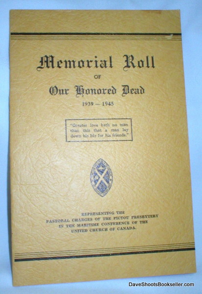 Memorial Roll of Our Honored Dead 1939-1945