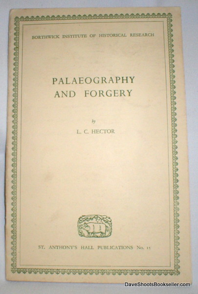 Palaeography and Forgery
