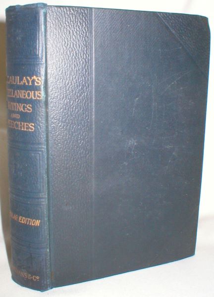 The Miscellaneous Writings and Speeches (Popular Edition)