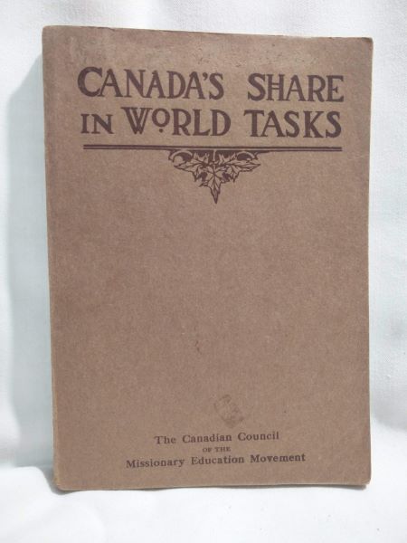Canada's Share in World Tasks