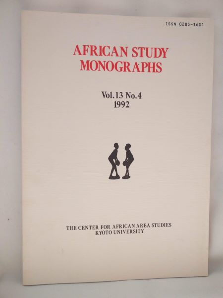 African Study Monographs (Vol. 13, No. 4)