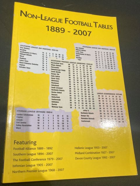Non-League Football Tables 1889-2007