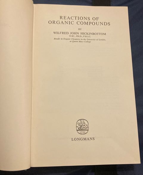 Reactions of Organic Compounds