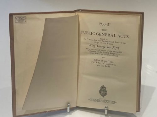 1930-31 The Public General Acts Passed in The Twenty-First and Twenty-Second Years of The Reign of His Majesty King George the Fifth
