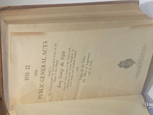1931-32 The Public General Acts Passed in The Twenty-Second and Twenty-Third Years of The Reign of His Majesty King George the Fifth