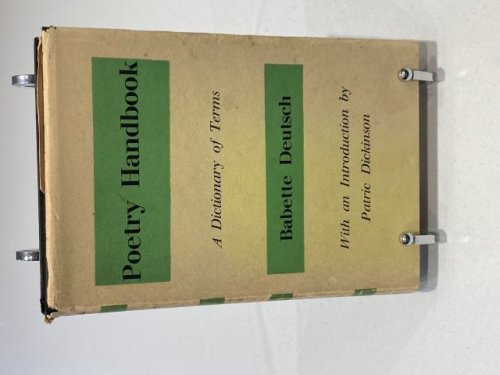 Poetry Handbook A Dictionary of Terms