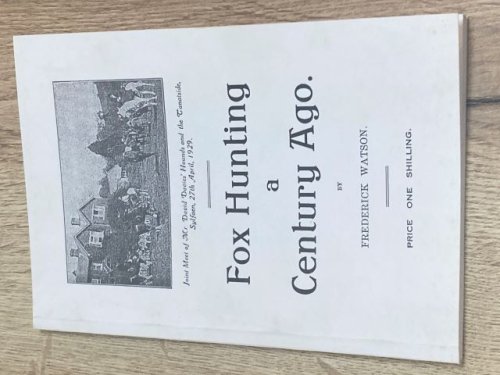 Fox Hunting a Century Ago