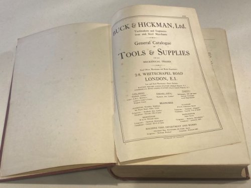 Buck & Hickman Ltd. General Catalogue of Tools and Supplies