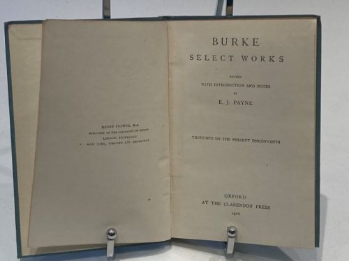 Burke Present Discontents