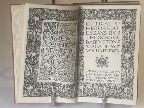 Critical and Historical Essays - Vol II