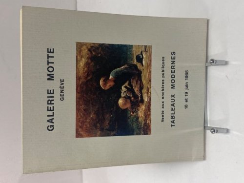 Vente aux encheres publiques Tableaux Modernes 18 et 19 Juin 1965