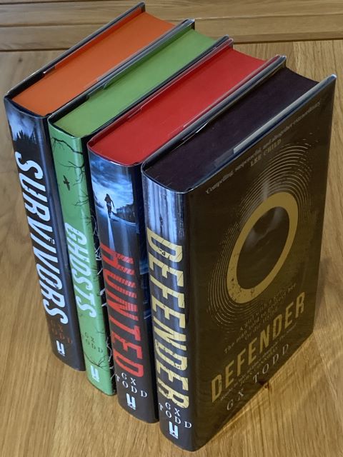 Voices - Four Book Set - all are signed first editions with matching limitation numbers - 124. Titles - Defender, Hunted, Survivors and Ghosts