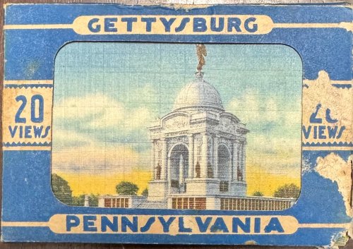 Vintage Souvenir Gettysburg Cards in mailing envelope