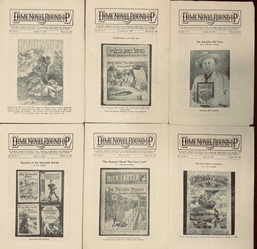 Dime Novel Round-Up Vol. 23, No.1 thru 12 plus Supplement (1955 Complete / Whole No. 268 thru 279) - Twelve Newsletters