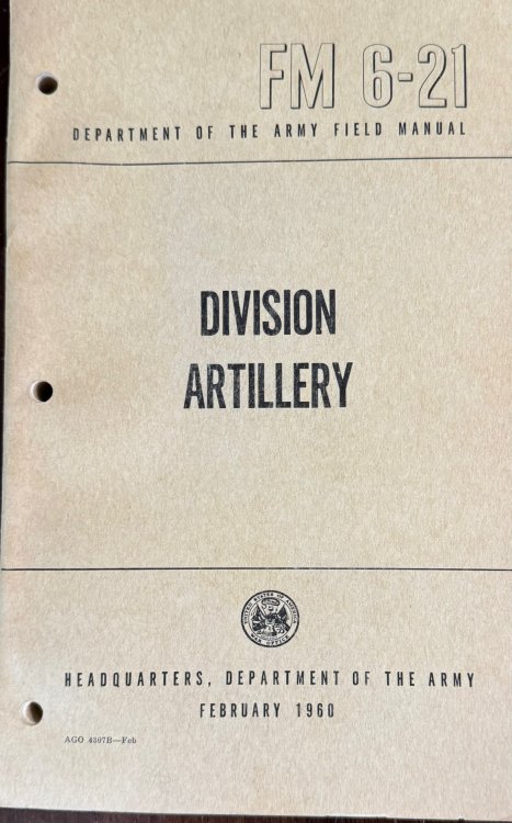 Division Artillery - FM 6-21 (Department of the Army Field Manual)