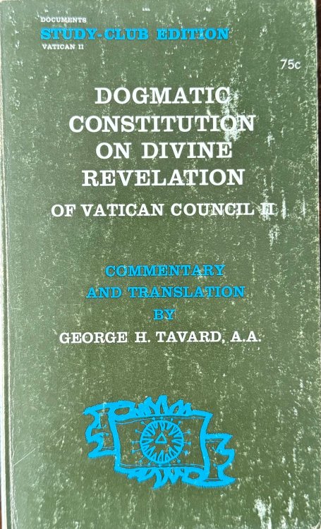 De Divine Revelatione: The Dogmatic Constitution on Divine Revelation of Vatican Council II - Promulgated by Pope Paul VI, November 18, 1965 (Documents of Vatican II, Study-Club Edition)