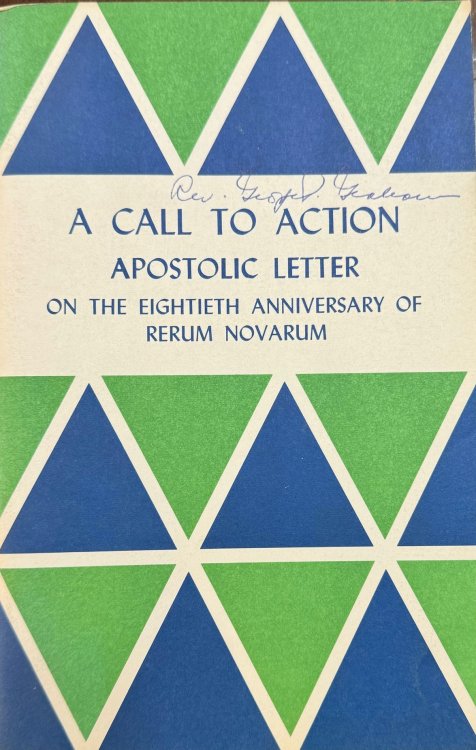 A Call to Action: Apostolic Letter on the Eightieth Anniversary of Rerum Novarum [To Cardinal Maurice Roy]