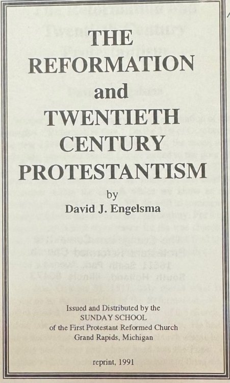 The Reformation and Twentieth Century Protestantism