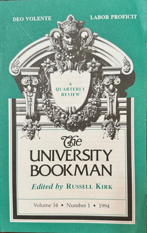 The University Bookman: A Quarterly Review - Volume 34, Number 1 (1994)