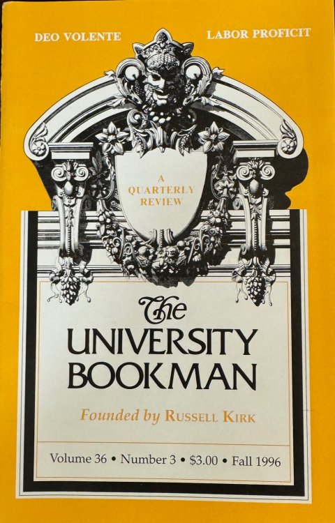 The University Bookman: A Quarterly Review - Volume 36, Number 3 (Fall 1996)