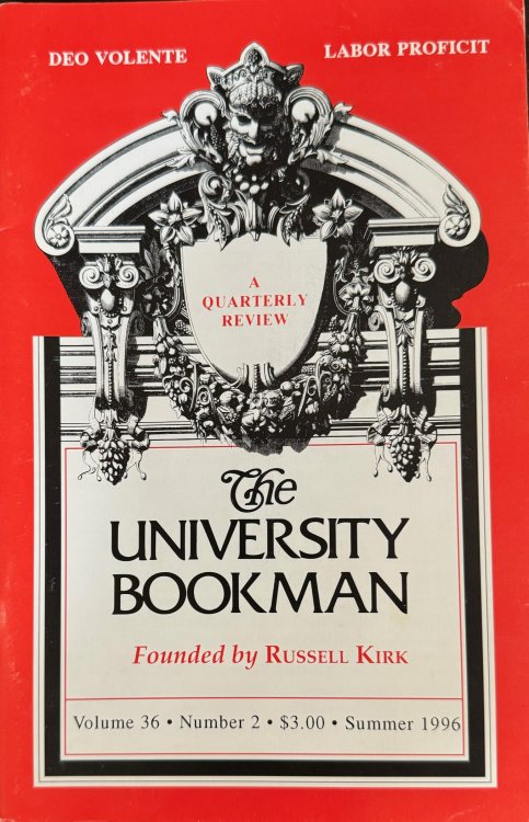 The University Bookman: A Quarterly Review - Volume 36, Number 2 (Summer 1996)